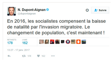 Nicolas Dupont-Aignan sur Boulevard Voltaire, un combo d’hypocrisie totale #racisme