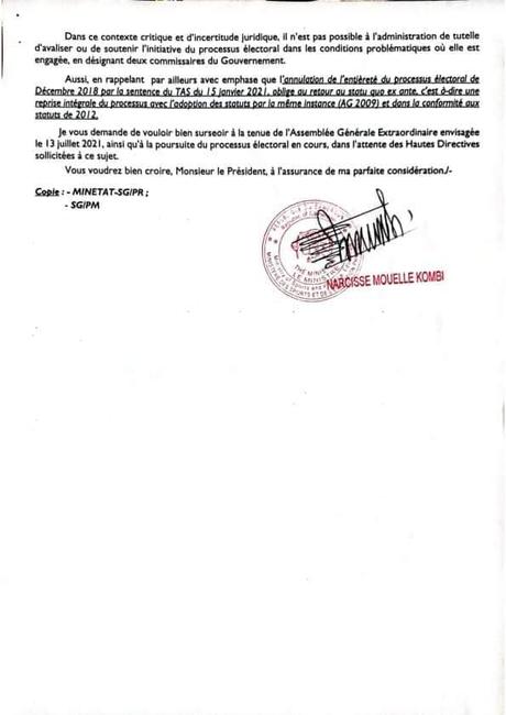 Cameroun – Fecafoot : Le Gouvernement s’oppose à l’équipe de Seidou Njoya et reconnaît l’AG de 2009