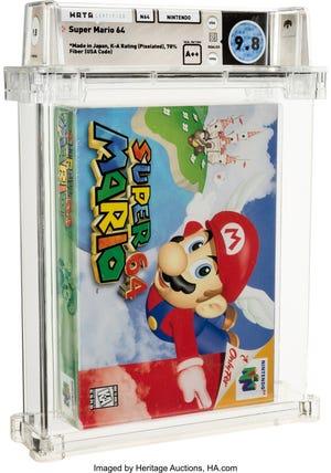 Cette copie de 'Super Mario 64' s'est vendue aux enchères pour 1,56 million de dollars.