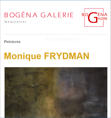 Bogéna Galerie-  exposition  Monique FRYDMAN – 18 Juillet au 6 Août 2021- Saint Paul de Vence