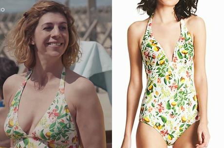 DEMAIN NOUS APPARTIENT : le maillot imprimé citrons de Sandrine dans l’épisode 969