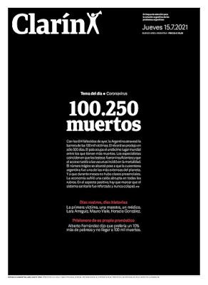 Cent mille morts en Argentine : 5 jours de deuil national [Actu]
