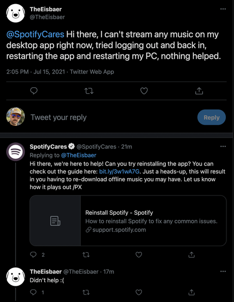 Spotify est en panne, vous ne pouvez donc pas écouter de podcasts pendant que vous préparez le petit-déjeuner Image masquable