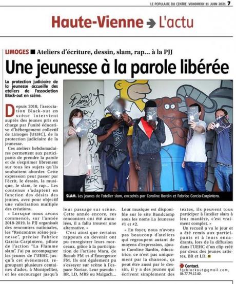 Du Slam à la Protection Judiciaire de la Jeunesse de Limoges