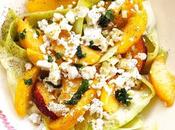 Salade courgettes nectarines
