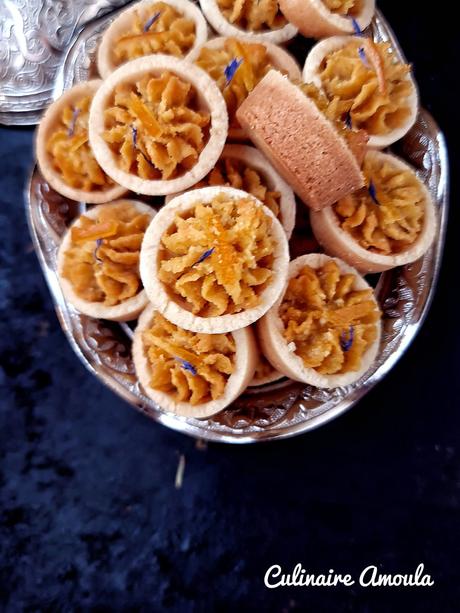 Minis tartelettes oranges-amandes