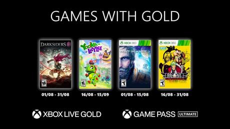 Games With Gold de août 2021 dévoilés!