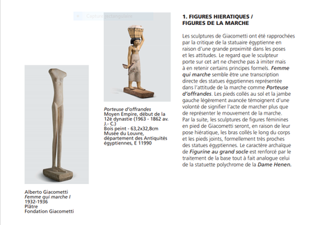 Institut Giacometti « Giacometti et l’Egypte antique …. jusqu’au 10/10/2021 Institut Giacometti « Giacometti et l’Egypte antique …. jusqu’au 10/10/2021