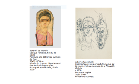 Institut Giacometti « Giacometti et l’Egypte antique …. jusqu’au 10/10/2021 Institut Giacometti « Giacometti et l’Egypte antique …. jusqu’au 10/10/2021