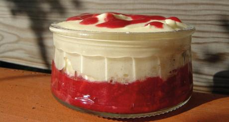 les desserts en rouge et blanc
