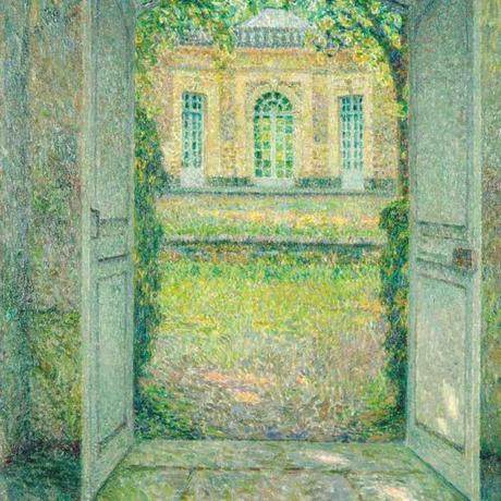Henri Le Sidaner,  Le Pavillon français, Trianon, Versailles, 1920  Huile sur toile. 92 x 73 cm