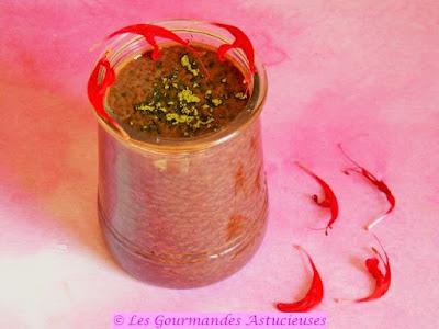 Pudding de chia choco-matcha-monarde (Vegan) Pudding de chia choco-matcha-monarde (Vegan)