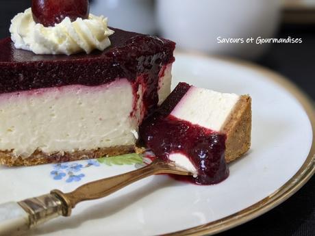 Cheesecake aux cerises. Cheesecake aux cerises.