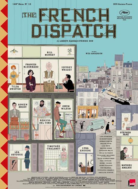 Nouvelle affiche US pour The French Dispatch de Wes Anderson