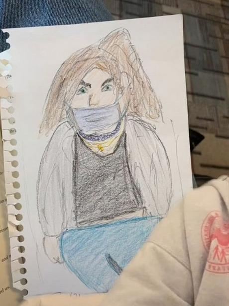 Emma a trouvé le résultat hilarant et a gardé la photo