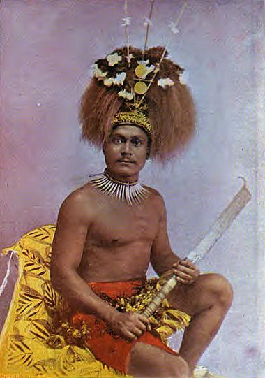 Guerrier samoan en 1896
