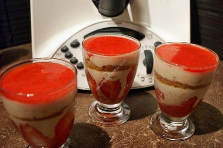 recette du jour: Tiramisu fraise  au thermomix de Vorwerk