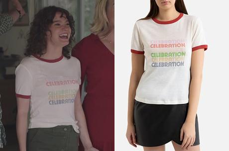 ICI TOUT COMMENCE : le t-shirt”Celebration” de Kelly dans l’épisode 201