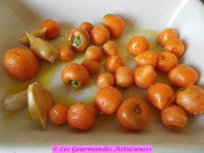 Pommes de terre nouvelles, carottes, ail-éléphant et origan (Vegan)