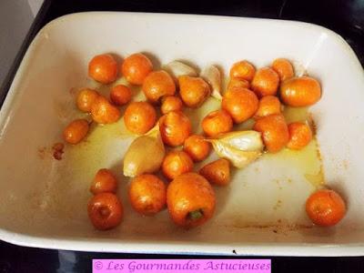 Pommes de terre nouvelles, carottes, ail-éléphant et origan (Vegan)