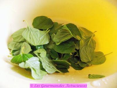 Pommes de terre nouvelles, carottes, ail-éléphant et origan (Vegan)