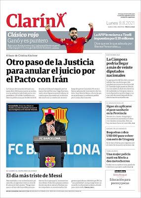 Un Messi en pleurs écrase toutes les unes dans son pays natal [ici]