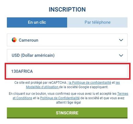 Code promo 1xBet Cameroun – Comment obtenir ?