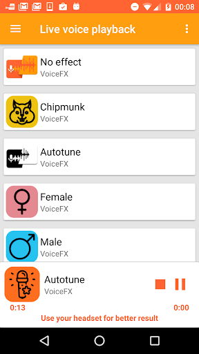 Télécharger Gratuit VoiceFX - Changeur de Voix avec effets audio  APK MOD (Astuce) 5