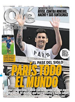 « Paris vaut bien un Messi » : qui pouvait la faire, sinon Página/12 ? [ici]