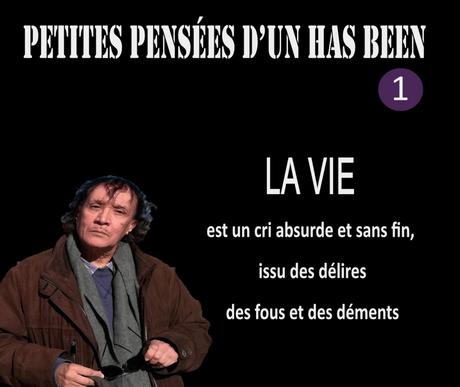 PETITES PENSÉES D’UN HAS BEEN 1 : LA VIE EST UN CRI