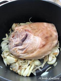 Une rouelle de porc en cocotte, mais dans une Mathon