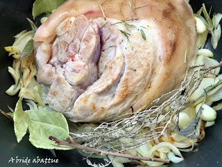 Une rouelle de porc en cocotte, mais dans une Mathon Une rouelle de porc en cocotte, mais dans une Mathon