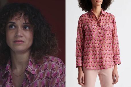 DEMAIN NOUS APPARTIENT : La chemise à imprimé rose de Bénédicte dans l’épisode 991