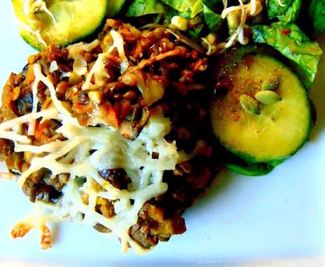 Champignons portobellos farcis aux lentilles Champignons portobellos farcis aux lentilles