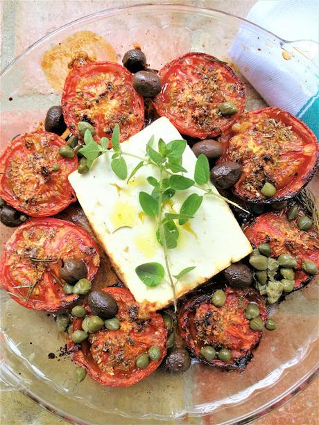 Tomates à la provençale & feta rôtie
