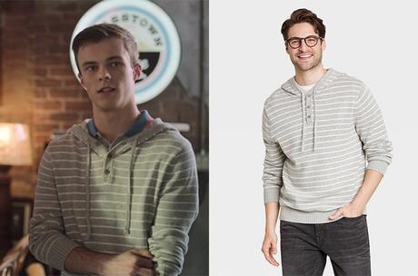 LOVE, VICTOR : Charlie’s Grey Striped sweater