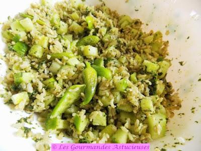 Riz en salade aux cyclanthères et aux concombres (Vegan) Riz en salade aux cyclanthères et aux concombres (Vegan)