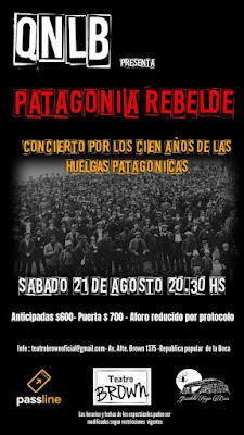 Le Quinteto Negro La Boca sur scène en hommage aux grévistes de la Patagonie [à l’affiche]