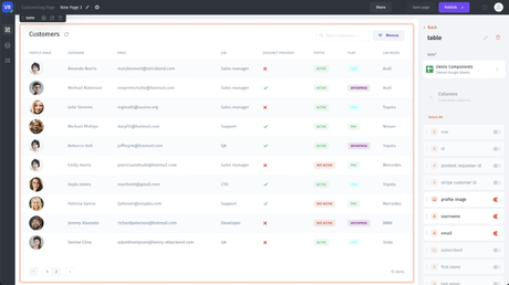 Comparaison complète des 6 meilleurs constructeurs d’outils internes low-code en 2021 Interface JetAdmin