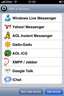 Palringo : MSN, iChat et ICQ sur son iPhone