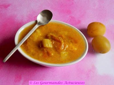 Compotée prunes-rhubarbe (Vegan)