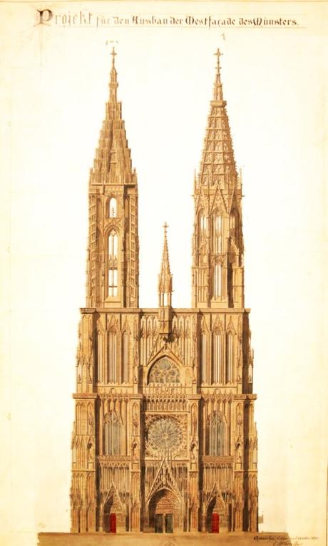 Cathédrale de Strasbourg projet de Charles Winkler © Fondation de l'œuvre Notre-Dame - licence [CC BY-SA 4.0] from Wikimedia Commons