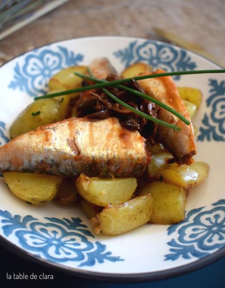 Sardines aux saveurs corses sur pommes de terre nouvelles sautées