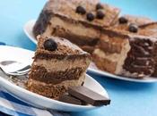 Gâteau chocolat crème Nutella, dessert délicieux
