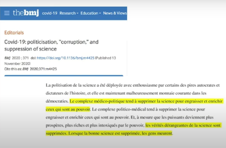 Ecrit noir sur blanc dans l'une des plus respectées publications médicales : le British Medecine Journal