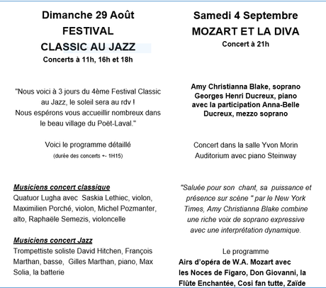 Centre d’Art Yvon Morin -de la musique et une exposition.( Drôme Provençale) -Le Poet-Laval