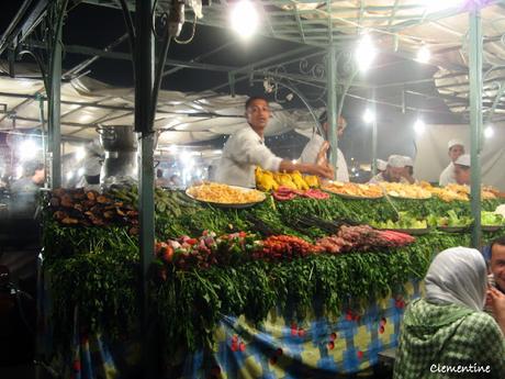 Voyage au Maroc - La Place Jemaa el-Fna le soir