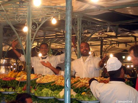 Voyage au Maroc - La Place Jemaa el-Fna le soir
