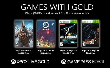 Games with Gold : quels sont les jeux gratuits en septembre 2021 ? Games with Gold : quels sont les jeux gratuits en septembre 2021 ?