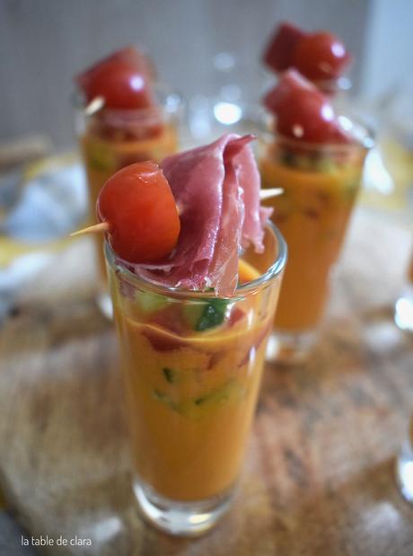 Gaspacho aux légumes  " Au bec fin "